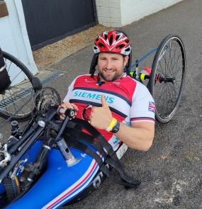 Former Paralympian from Maidenhead trains to handcycle from London to Paris