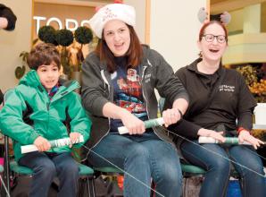 Nicholsons Centre toy reindeer racing raises cash for charity