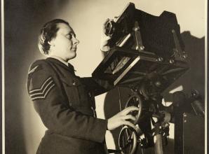 Photo collection showcasing wartime filmmaking at Pinewood Studios published for VE Day 80th anniversary