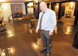 Theatre goers brave the floods as the show must go on