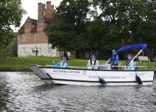 New wheelchair-accessible boat given a 'momentous' launch in Bisham Abbey