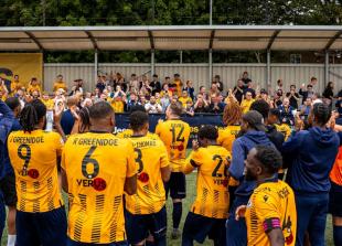 Last-gasp Ojemen header sparks scenes at Arbour Park