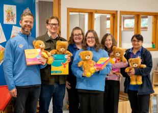 Slough youngsters receive reading packs and teddy bears through Build-A-Bear Foundation donation