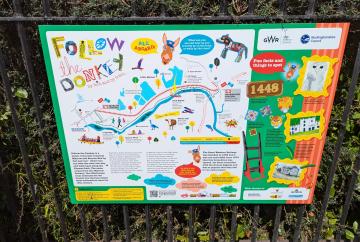 Walking and rail trail celebrating Marlow Donkey launches at Bourne End station