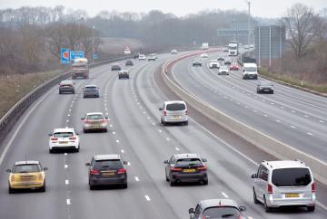 M4 closed eastbound due to overturned car near Junction 7