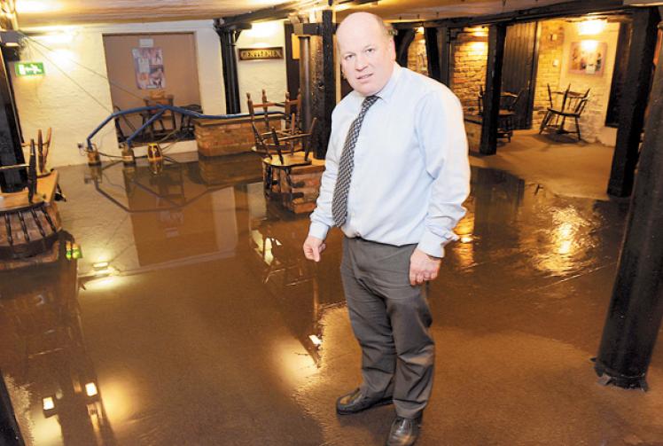 Theatre goers brave the floods as the show must go on