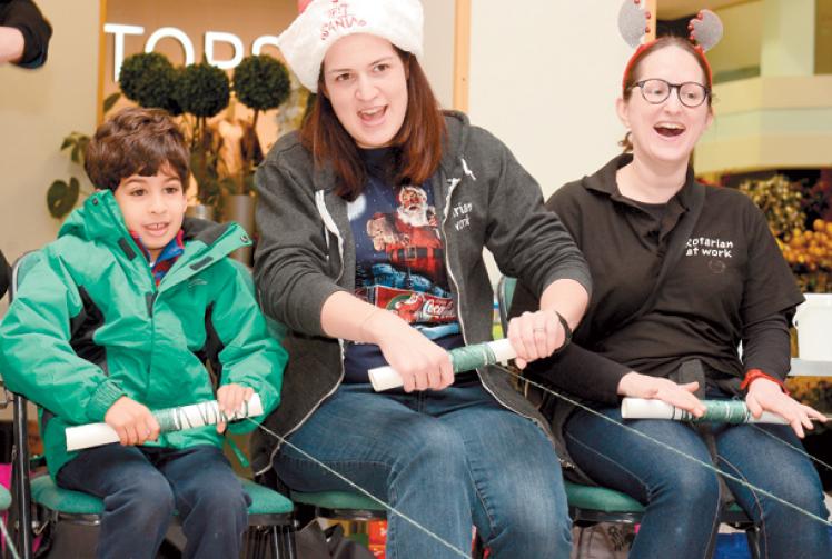 Nicholsons Centre toy reindeer racing raises cash for charity