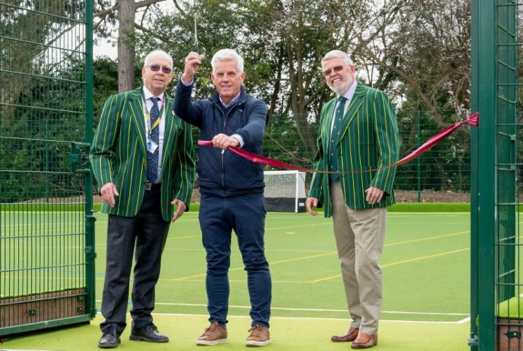 Steve Rider joins Principals to open new Astroturf at Claires Court Juniors
