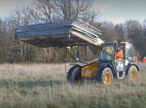 Environment Agency installing barriers to protect the site of the fly-tipping 'catastrophe' in Oxfordshire.