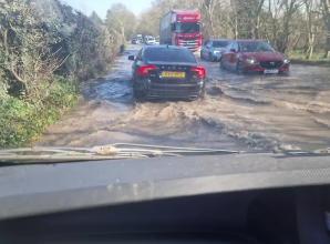 Little Marlow traffic chaos flooding