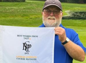 Man retires after 34 years landscaping golf club course