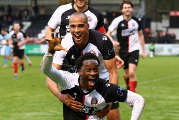 Popoola's injury-time penalty earns Maidenhead United dramatic win over Maidstone