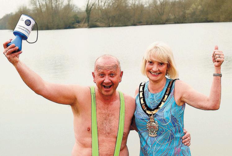 Swanthong - charity swimmer to don Borat-style mankini