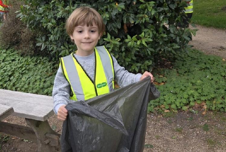 Children take pride in looking after the environment