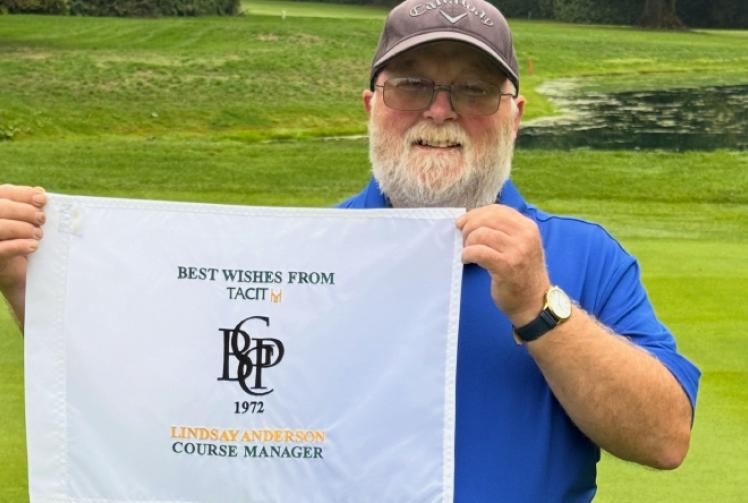 Man retires after 34 years landscaping golf club course